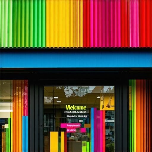 Optimized Business Storefront Image Vibrant storefront showcasing a local business