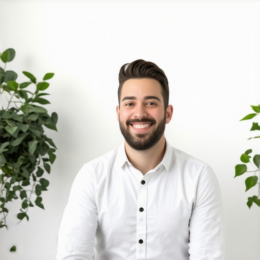 Business owner updating GMB profile with schema and geo-tags