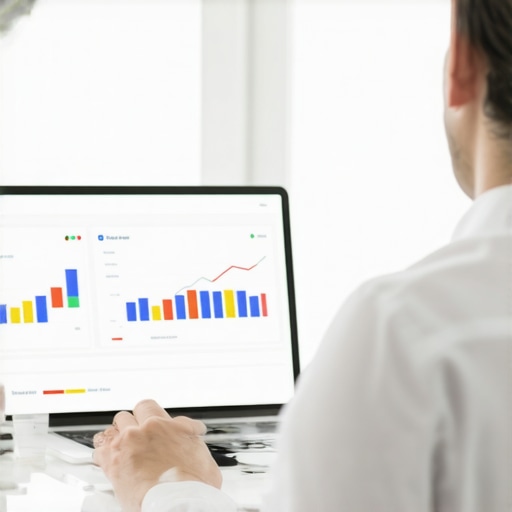 Business owner working on local business data optimization