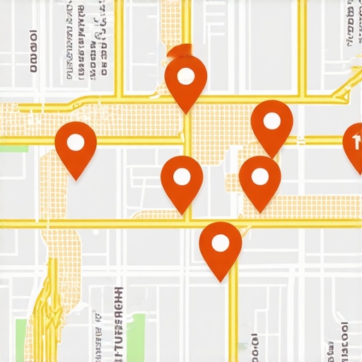A detailed digital map showing business locations with correct categories and data points.
