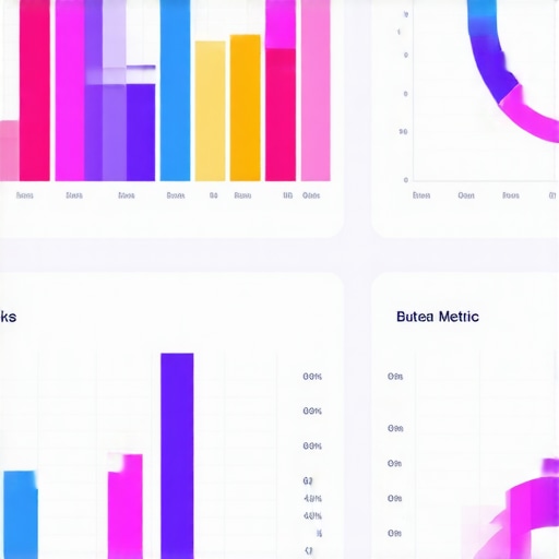 Analytics dashboard for local business Close-up of a digital analytics dashboard illustrating local business performance metrics