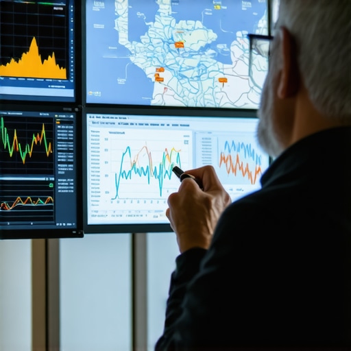 Deep Dive into Map Signals An analyst studying local map ranking signals on a computer.