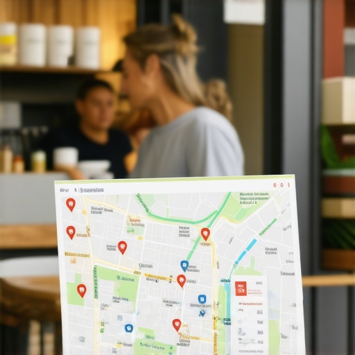 Business owner interacting with local community for Google Maps optimization